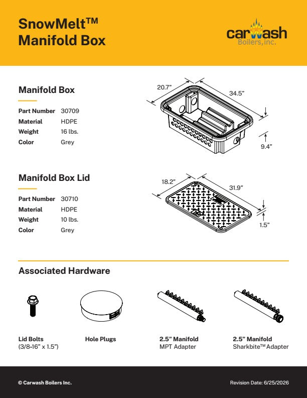 BEST SNOWMELT MANIFOLD BOX FLOOR HEAT Pre-Formed